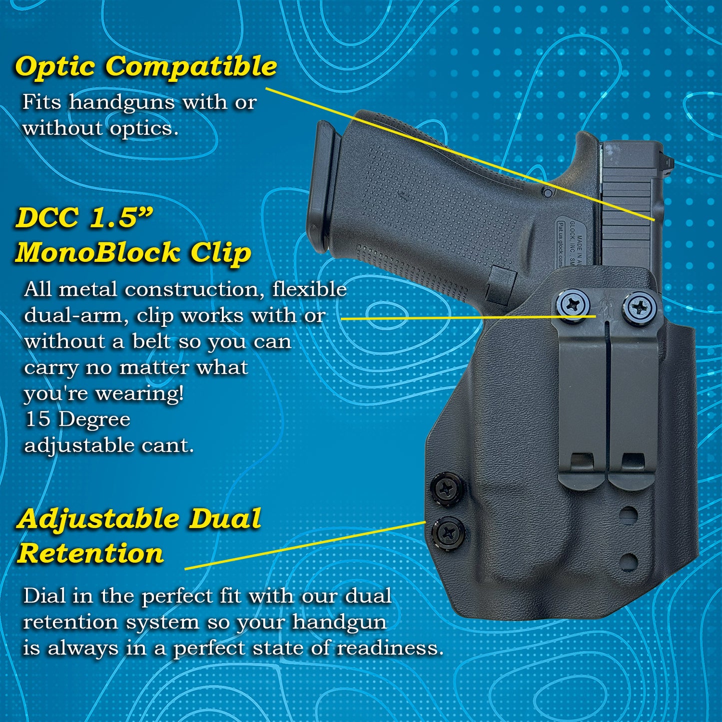 FOLKVARÐR IWB Holster for Glock 43X TLR-7 Sub