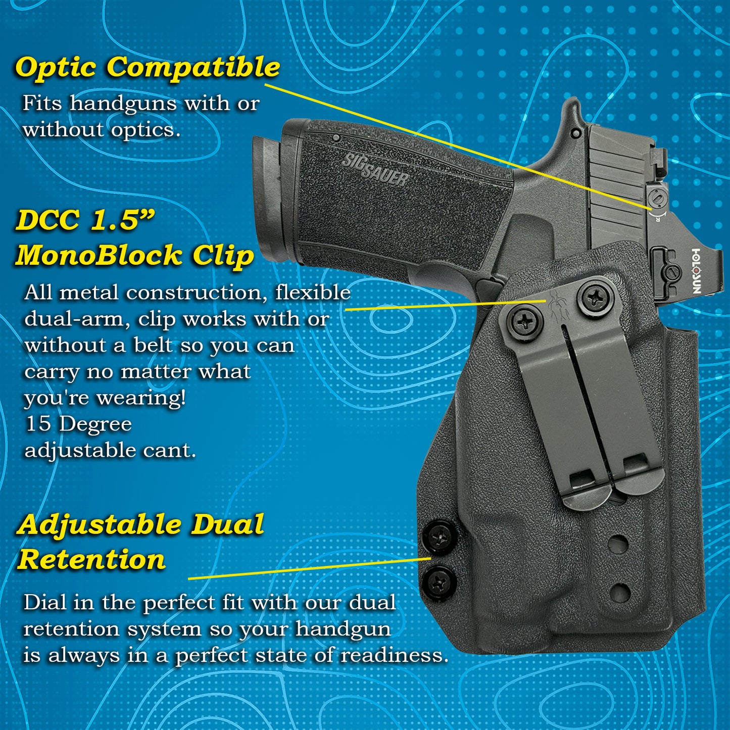 Sig P365X MACRO TLR-7 Sub FOLKVARÐR IWB Holster