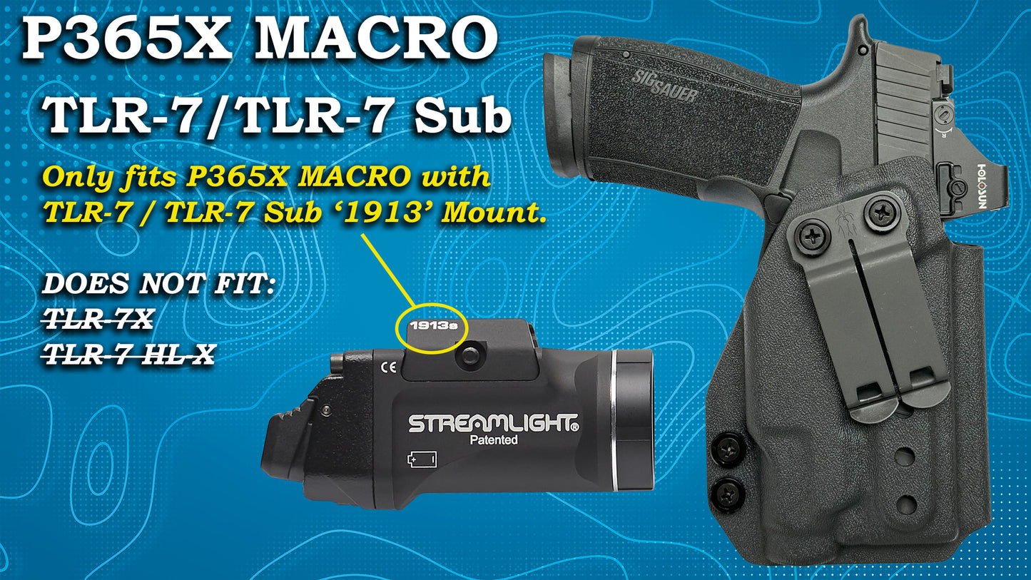 Sig P356X-MACRO TLR-7 Sub IWB Holster